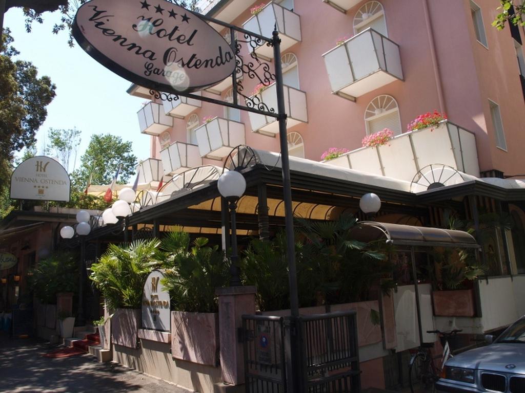 Hotel Vienna Ostenda E Ristorante Il Danubio Rimini Eksteriør billede